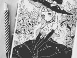 Anime Drawings Instagram 4 Inktober Garden Witch sorry for Repost Anime Art
