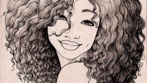 Black Hair Girl Draw Pin by Preity Vyas On Motif Hair Art Black Girl Art Afro Art