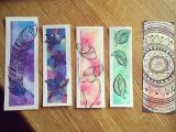 Bookmark Drawing Ideas Weitere Lesezeichen Bookmarks Watercolor Drawing
