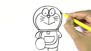 Cartoon Drawing Banana How to Draw Doraemon In Easy Steps for Children Beginners Youtube