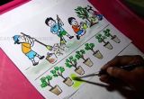 Cartoon Drawing Jobs In India How to Draw Clean India Green India Drawing for Kids Youtube