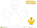 Cartoon Drawing Pad Drawing and Coloring Cute Cartoon Duck Educational Game for Kid