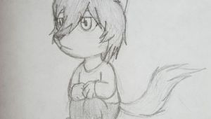 Child Drawing Of A Wolf Ame From Wolf Children My Drawings Pinterest Wolf Children