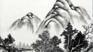 Chinese Landscape Drawing Easy Ae A C Chinese Mean Ink Wash Painting or Sumi E