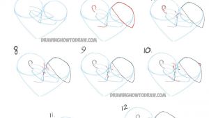 Couple Kissing Drawing Easy How to Draw Romantic Kisses Between Two Lovers Step by