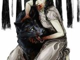 Draw Bloody Wolf Bloody Wolf Dark Art Weird Art Illustration Illustration Art
