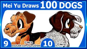 Drawing 100 Dogs Drawing Challenge Mei Yu Draws 100 Dogs 9 10 Fun 2 Draw