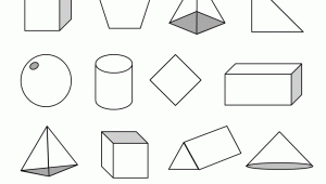 Drawing 3 Dimensional Shapes Worksheet First Grade Geometry