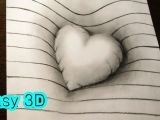 Drawing 3d Heart Hole How to Draw A Simple 3d Drawing Heart Pencil Easy 3d Drawing H