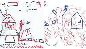 Drawing 7 Year Old Boy Test Draws On Doodles to Spot Signs Of Autism Spectrum Autism