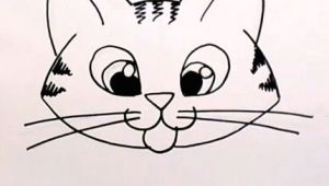 Drawing A Cartoon Cat Step by Step Drawing A Cartoon Tabby Cat Face Art Lessons Pinterest