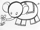 Drawing A Cartoon Elephant Step by Step Learn How to Draw Easy In This Drawing You Can Learn to Draw the