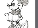 Drawing A Cartoon Mouse Minnie Mouse Disney Sketched Single Official Canvas Print