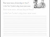 Drawing A Dog Rhyme Bow Wow Wow Classic Nursery Rhyme Worksheet Free to Print Pdf