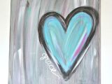 Drawing A Heart On the Sand Diy Abstract Heart Painting and A Fun Paint Party Do It Yourself