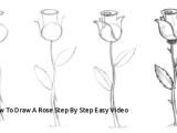 Drawing A Picture Of Flowers How to Draw A Rose Step by Step Easy Video Easy to Draw Rose Luxury