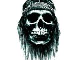 Drawing A Skull and Crossbones 10pcs Halloween 3d Cartoon Skull Terror Tattoo Sticker Crossbones