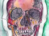 Drawing A Skull and Crossbones Watercolor Skull Painting Pinterest Drawings Skull Art and Skull