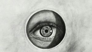 Drawing An Eye In Charcoal Title Realistic Eye Medium Charcoal Size A4 Art by Jayesh