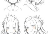Drawing Anime Girl Head Pin by Megan Foxx On Gems Drawings Anime Hair Manga Drawing