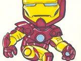 Drawing Cartoon Iron Man the Movie Version Of Shellhead Also On Ebay This Week 5 5x7in