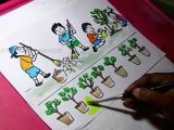 Drawing Cartoons Graph Paper How to Draw Clean India Green India Drawing for Kids Youtube
