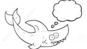 Drawing Cartoons Shark Freehand Drawn thought Bubble Cartoon Shark Royalty Free Cliparts