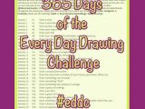 Drawing Challenge List Tumblr 365 Days Of the Every Day Drawing Challenge Pdf Mona Lisa Lives Here
