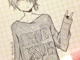 Drawing Cute Manga Girl Cute Anime Drawing tootokki I Have issues Sweater Anime Drawings