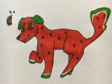 Drawing Dog Go thecrazycookiecat Here S Ur Watermelon Doggo the Drawing Crew