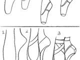 Drawing Easy Shoes Coloring Activity Pages How to Draw Ballet Pointe Shoes Dance