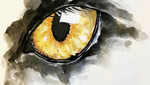 Drawing Eye Watercolor Art Inspiring Magic Dynosaur Pinterest Watercolor Art