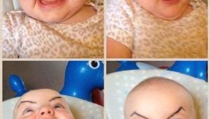 Drawing Eyebrows On Babies Drawing Angry Eyebrows On A Baby Laughing Squid Funny Funny