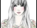 Drawing Girl with Bangs Draw Girl Art Illustrations Pinterest Drawings
