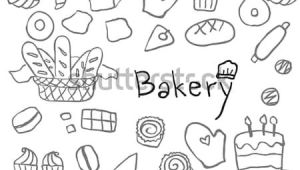 Drawing Hands Screensaver Cute Simple Childish Hand Drawn Bakery Line Art Element for
