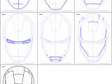 Drawing Iron Man Easy How to Draw Iron Man S Helmet Printable Step by Step Drawing