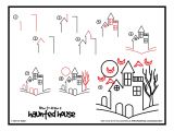 Drawing Kids Hub How to Draw A Haunted House Google Search Halloween Drawings