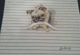 Drawing Of 3d Dog Cute Animal Pencil Drawings Drawings Drawings Pencil Drawings