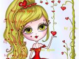 Drawing Of A Big Heart Digital Stamps Digi Stamp Coloring Pages Valentin Stamps Love
