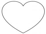 Drawing Of A Big Heart Super Sized Heart Outline Extra Large Printable Template I Love