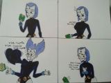 Drawing Of A Cartoon Raven Raven S Heartbeat Surprise Comic Request by Caseydinoheart On