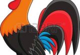 Drawing Of A Cartoon Rooster Vector Image Of An Cock On White Background Cute Animals Cartoon