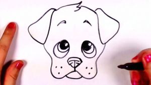 Drawing Of A Dog Face Easy Draw A Dog Face Doodles Drawings Puppy Drawing Easy Drawings