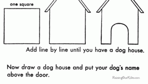 Drawing Of A Dog House Drawing Easy Dog House Art Lessons Drawing In 2019 Drawings