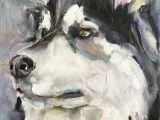 Drawing Of A Dog Painting Dog Portrait original Small Oil Painting One Of A Kind Husky