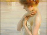 Drawing Of A Girl Bathing Bathing Girl Paul A Mile Chabas Paul A Mile Chabas Art