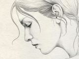 Drawing Of A Girl From Side Simple Pencil Drawing Of Lady Face Side Drawing Faces