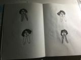 Drawing Of A Girl Hiding Hiding Girls Four Messy Hair Journal Ideas Sketches