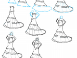 Drawing Of A Girl In A Dress Step by Step Image Detail for How to Draw Wedding Dresses Step by Step 500×513