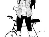 Drawing Of A Girl On A Bike 114 Best Character Pose Cycling Images Character Design